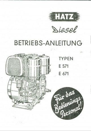 Betriebsanleitung Hatz E571, E671