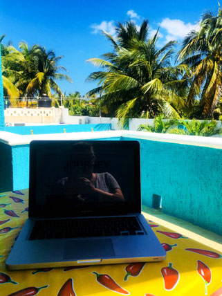 balcony office in Mexico