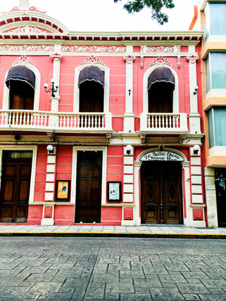 pink house in Merida