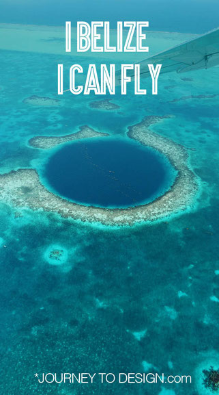 I belize I can fly ... over the blue hole