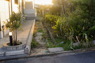 分水-１の跡に残る開渠