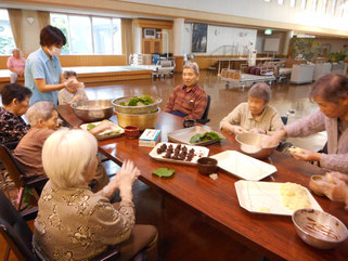 ご利用者の皆さん、手際良く作業されました