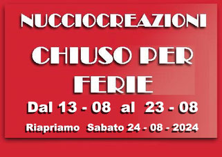 Riapriamo Sabato 24 Agosto ore 10,00