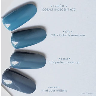 Vergleich / comparison swatch OPI • CIA = Color is Awesome • Washington D.C. Collection fall 2016