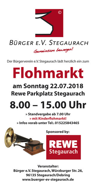 Flohmarkt REWE Stegaurach Sonntag 22.07.2018