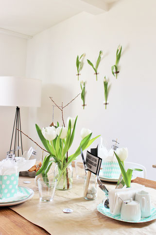 Bild: DIY Ideen für Osterdeko, Freebie zum nachbasteln für Ostern, gefunden auf Partystories.de