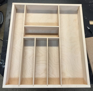 maple utensil drawer insert