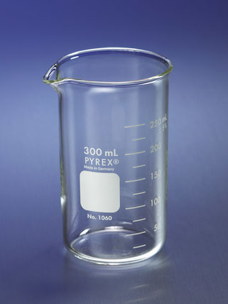 No 1060 Vasos de precipitados PYREX®, Berzelius, forma alta, con pico, graduados