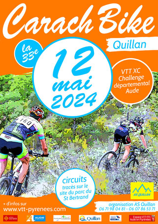 Affiche Carach Bike 2024 - VTT Quillan