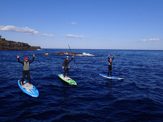 SUP体験ができる日もあります