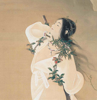 原田西湖《乾坤再明図》_部分図