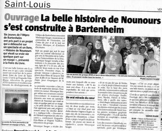 Journal l'Alsace / Véronique Sauger / IME de Bartenheim