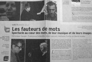 Portraits croisés Francesca Solleville / Allain Leprest