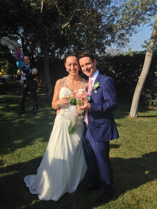 Leonard and Sabina on their big day