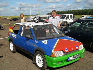 Der CITROEN AX beim Rennen