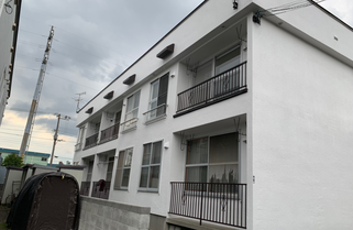 札幌安いアパート塗装の仕事例