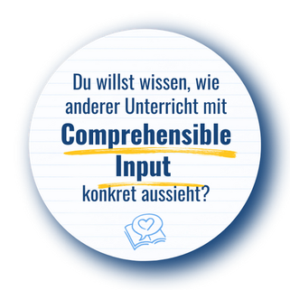 Website Navigationsbutton: Du willst wissen, wie anderer Unterricht mit Comprehensible Input konkret aussieht? Mit Logo Sprachen Besser Lehren