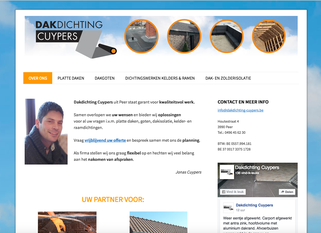 Dirk Van Bun Communicatie & Vormgeving - ontwerp - copywriting - Website Dakdichting Cuypers