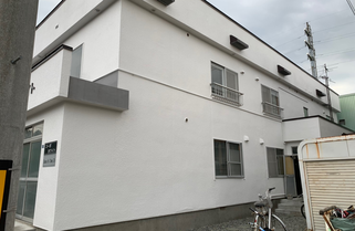 札幌　格安アパート外壁塗装　ご依頼例