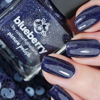 picture polish • blueberry • by colourfulnailarts • Collaboration Shades Collection (released September 2019)