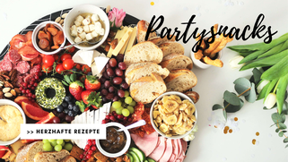 Bild: Startseite Kreativblog DIY Blog Partystories // herzhafte Rezepte deftiges Partyfood