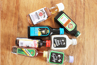 Bild: last-minute DIY Geschenkidee Minibar to-go, gefunden auf Partystories.de