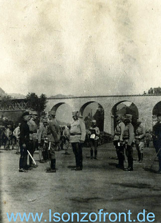 Besuch des Erzherzog Thronfolgers am 18. Juli 1915. Sammlung www.Isonzofront.de