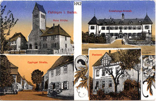 Ansichtskarte von Flehingen- ca. 1912
