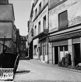 Bougnat rue Làplace à Paris 5ème en 1956