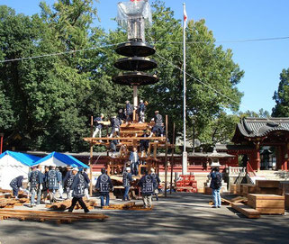 秩父祭 下郷笠鉾組み立て 木彫の注文制作 販売 秩父祭 下郷笠鉾組み立て 木彫の注文制作 販売