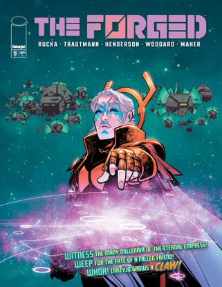 Cover to THE FORGED #10. Art by Mike Henderson. Colors by Nolan Woodward.