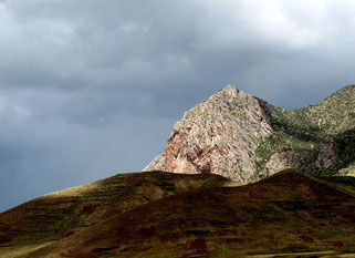 Regenschauer kam über den Berg