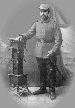 Der Sohn Kaspar Bauerdick als Kononier im I. Weltkrieg.