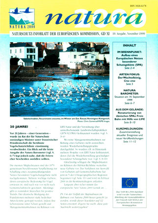 Generaldirektion Umwelt, Europäische Union, Newsletter, Der Zustand der Natur, BiHU,  