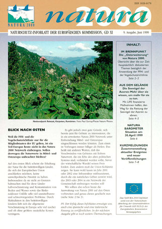 Generaldirektion Umwelt, Europäische Union, Newsletter, Der Zustand der Natur, BiHU,  