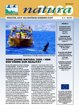 Generaldirektion Umwelt, Europäische Union, Newsletter, Der Zustand der Natur, BiHU,  