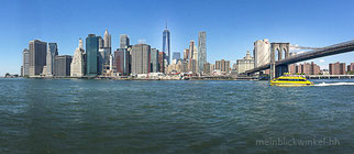 New York City Brooklyn Bridge East River Wasser Fluss Fähre