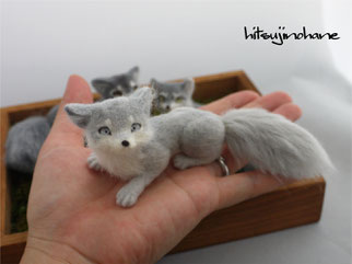 羊毛フェルト ティーカップウルフ 狼 オオカミ