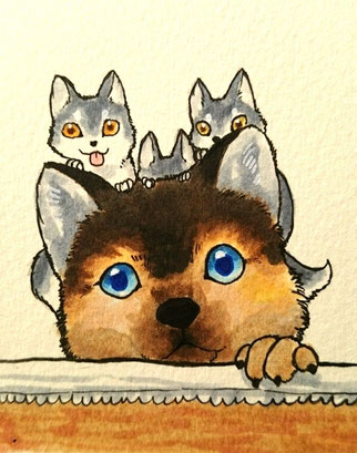 ホロンさんが描いて下さいました!!かわゆい!!嬉しい!!