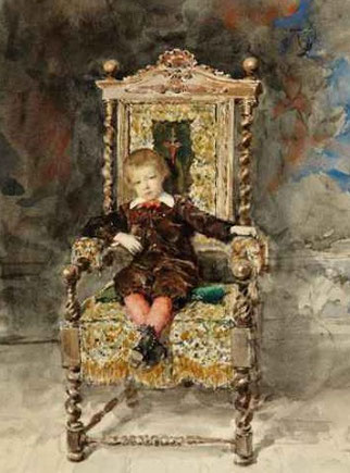 El niño Joaquin Soriano Berroeta,1868.Colección particular.Despues de contraer matrimonio con Cecilia Madrazo,actuó como testigo Benito Soriano,gran amigo de la familia de la novia Cecilia.