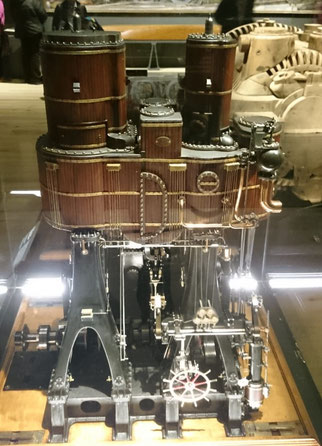 Steam engine model