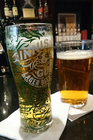 A refreshing pint at the Hard Rock Café Edinburgh