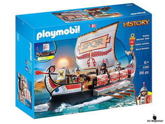 Bei der Bestellung im Onlineshop der-Wegweiser erhalten Sie das Playmobil Paket 5390 "Römische Galeere".