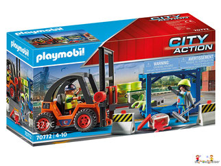 Bei der Bestellung im Onlineshop der-Wegweiser erhalten Sie das Playmobil Paket 70772 "Gabelstapler mit Fracht".