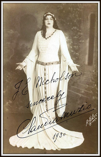 Soprano Claudia Muzio