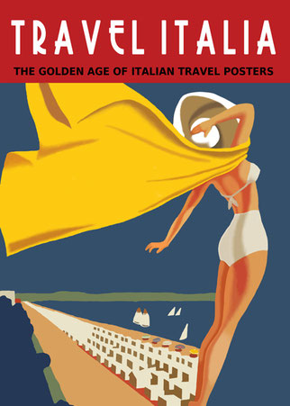 Ilustración de cartel de viajes vintage - "Travel Italia" - DECAPÉ arte digita