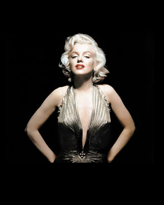 Fotografía Marilyn Monroe  De oro y plata   Ilustraciones y fotografías de artistas de cine