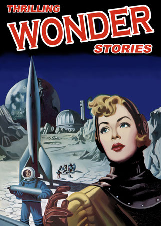 Ilustración Sci fi - Wonder Stories -Otro mundo - DECAPÉ arte digital