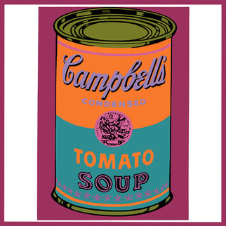 Ilustración Pop  Sopa Campbell   Andy warhol  DECAPÉ arte digital