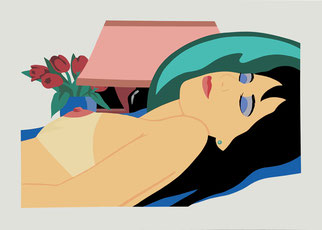 Ilustración Pop  Cintya nude   Tom Wesselmann   DECAPÉ arte digital